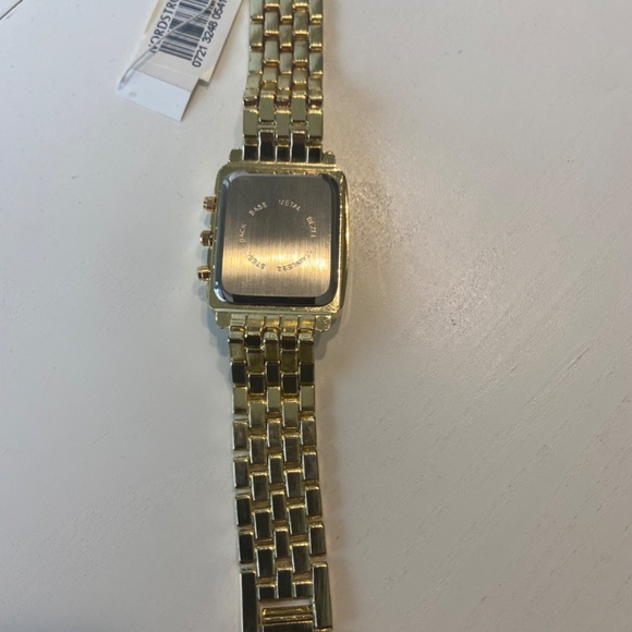 Gold and Mother of Pearl watch with crystals from Nordstroms. New. - Picture 5 of 8